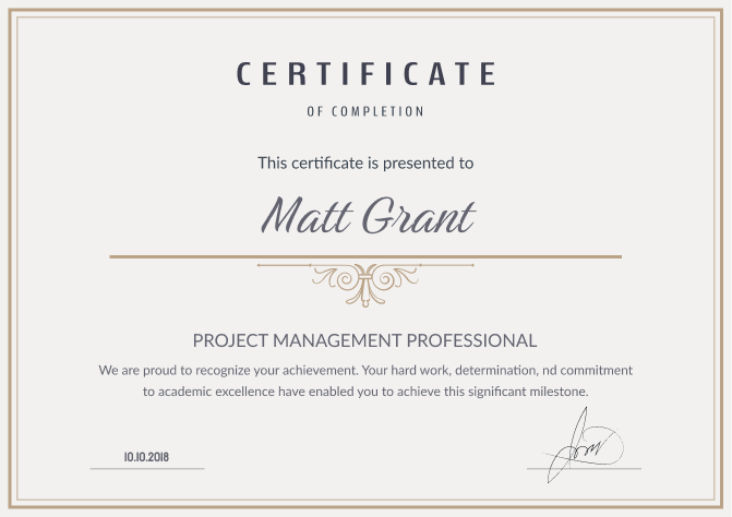 Certificates & Diplomas