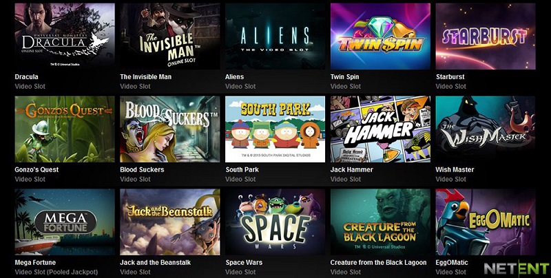 NetEnt gaming provider